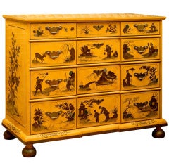 Gold Chinoiserie Chest by Baker