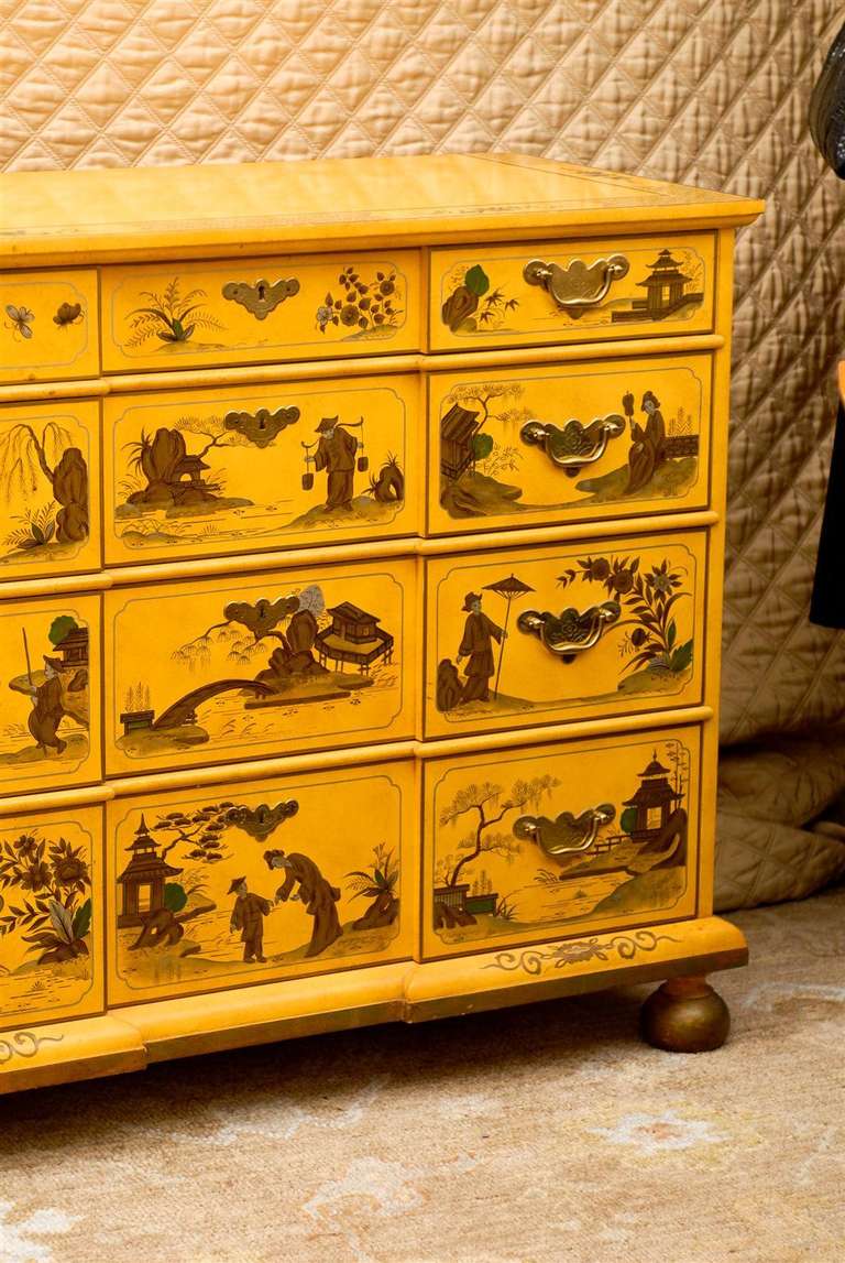 Georgian Gold Chinoiserie Chest by Baker