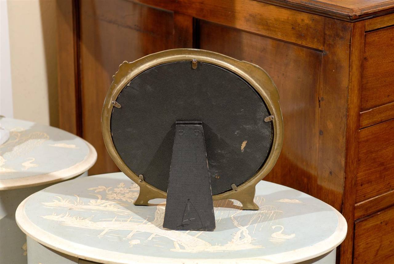 Art Nouveau Bronze Dressing Mirror In Excellent Condition In Atlanta, GA