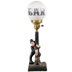 Vintage Charlie Chaplin Bar Lamp