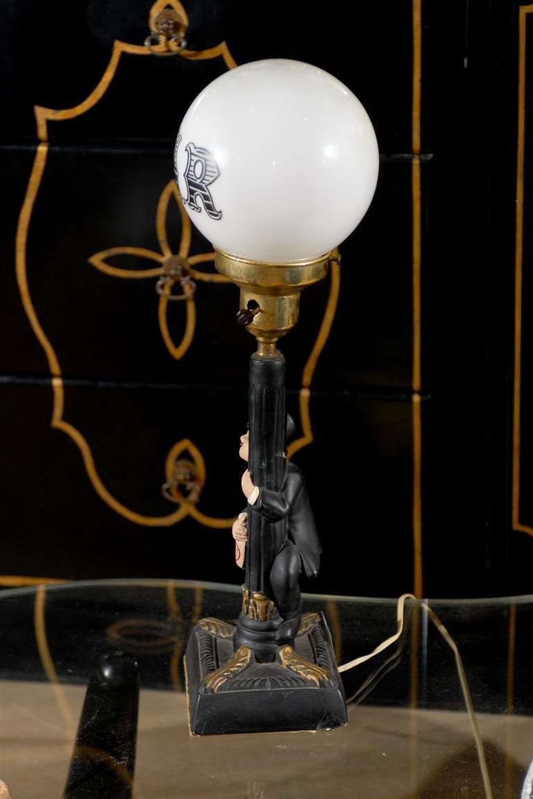 Charlie Chaplin Bar Lamp In Excellent Condition In Atlanta, GA