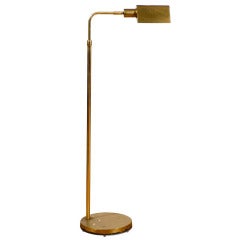 Retro Pharmacy Floor Lamp of Brass