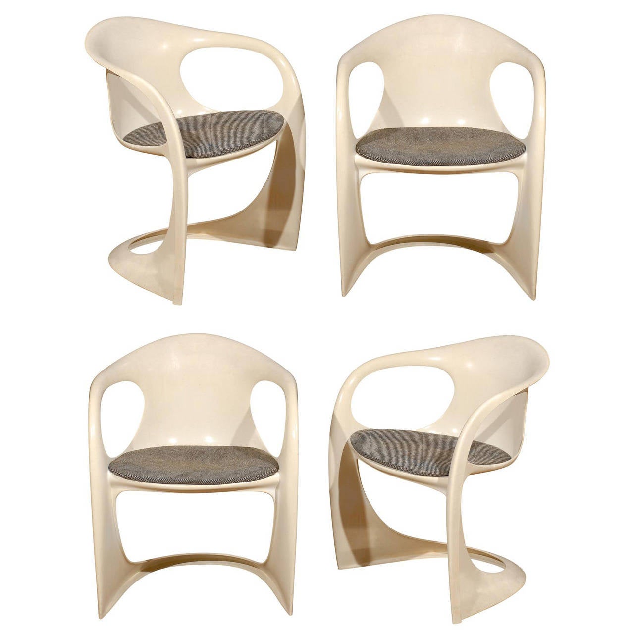 Set of Four Alexander Begge for Casala "Casalino" Dining Chairs at 1stDibs