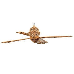 Vintage Rattan Ceiling Fan