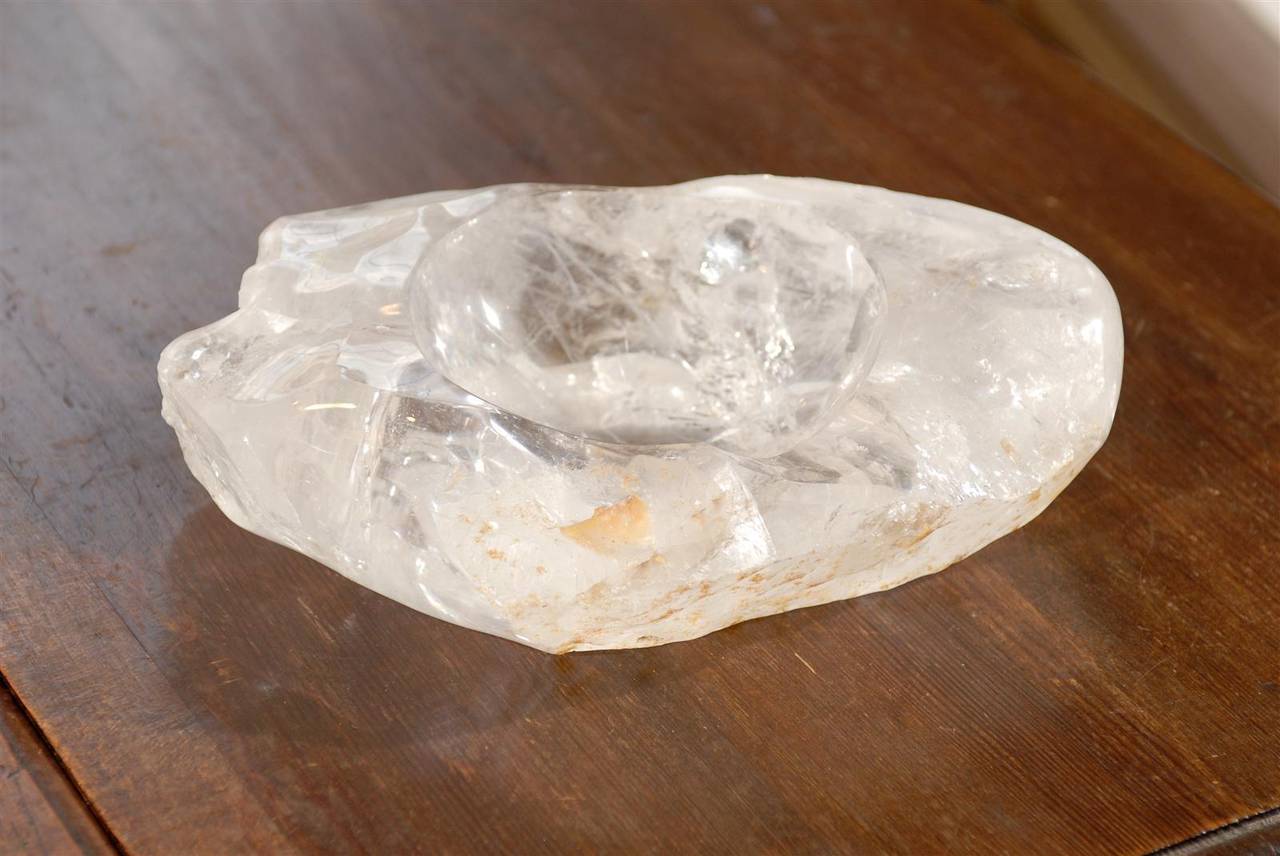 Natural Rock Crystal Ashtray 1
