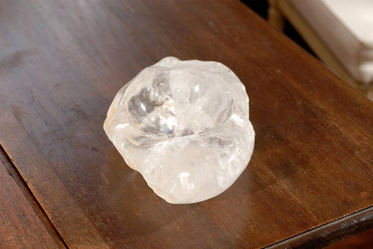 Brazilian Natural Rock Crystal Ashtray