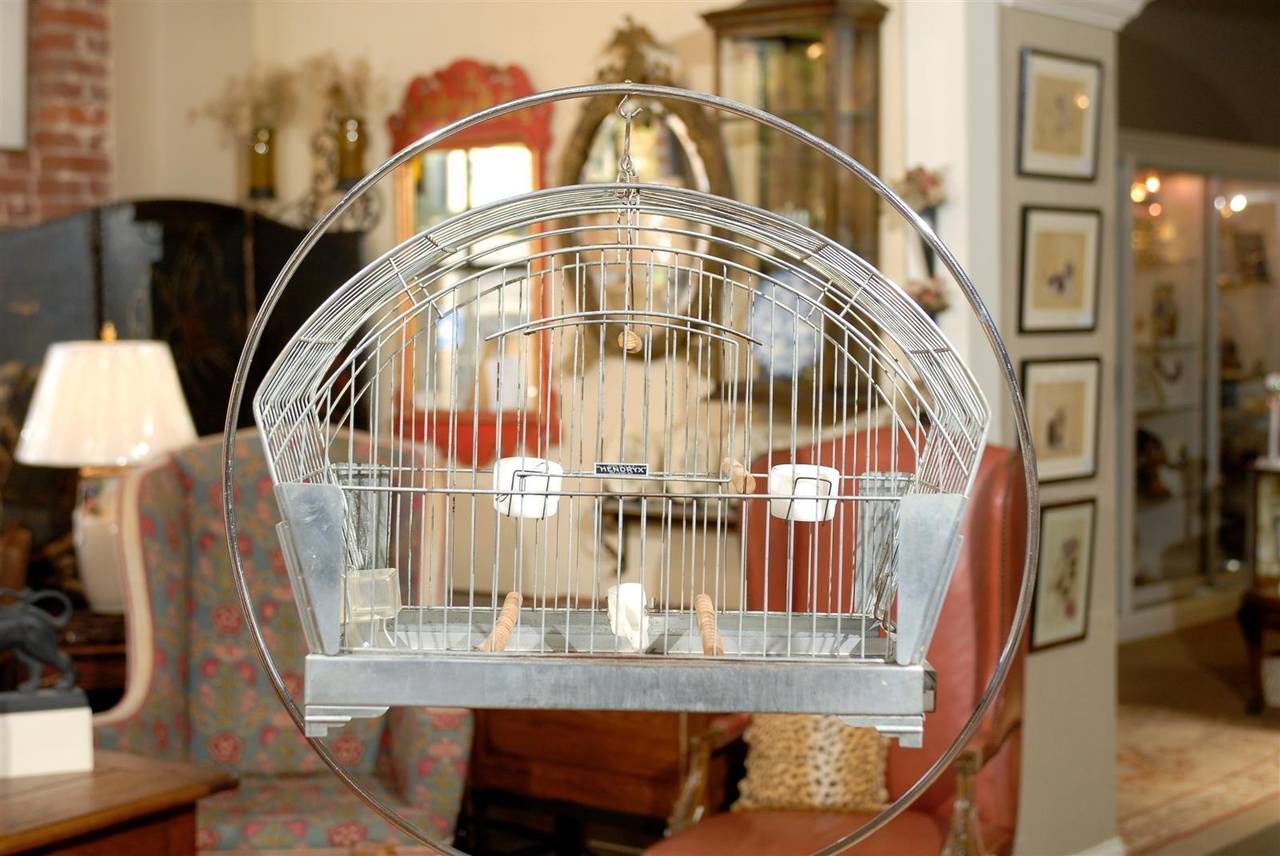 vintage hendryx bird cage with stand