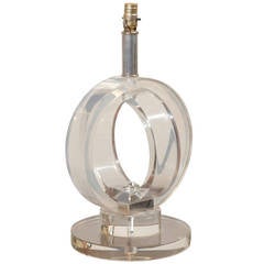 Mid Century Lucite Table Lamp 6