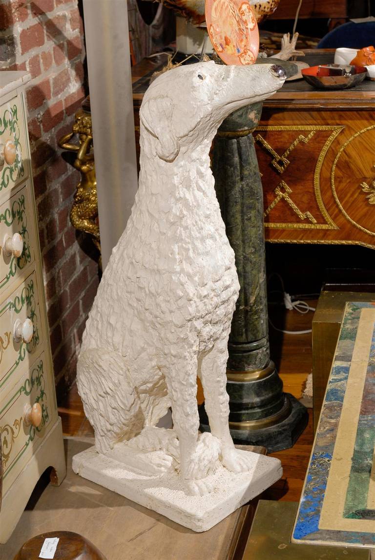 Hollywood Regency Statue of a Dog