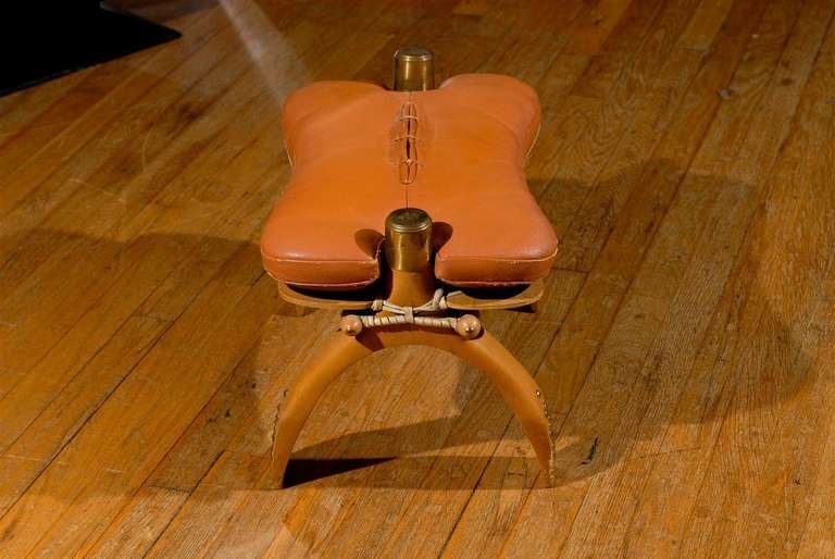 egyptian camel saddle footstool