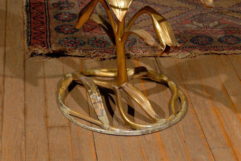Mid-20th Century Hollywood Regency Lily Side Table by Arthur Court