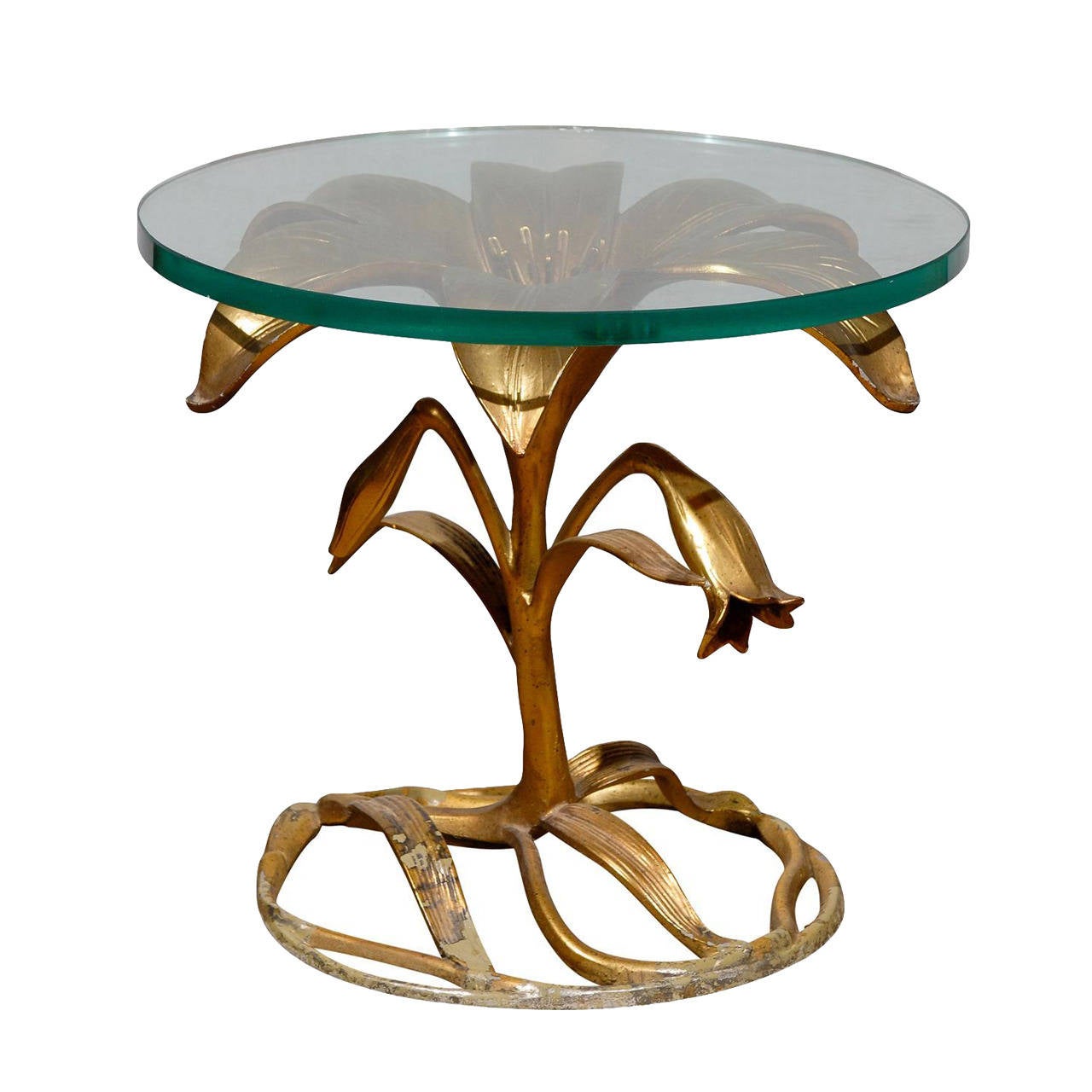 Hollywood Regency Lily Side Table by Arthur Court at 1stDibs arthur