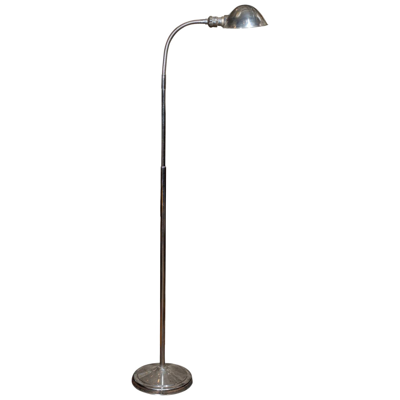 Mid Century Chrome Articulated Pharmacy Lamp For Sale