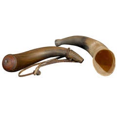 A Black Powder Horn and a Fox Horn