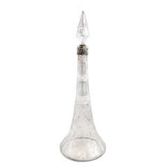 Very Rare Tall Sterling Silver-Mounted Tiffany & Co. Decanter
