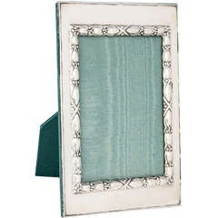 Antique Lovely Edwardian Sterling Silver Picture Frame