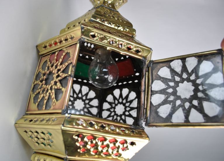 Moorish-Style Mosque Lamp For Sale 1