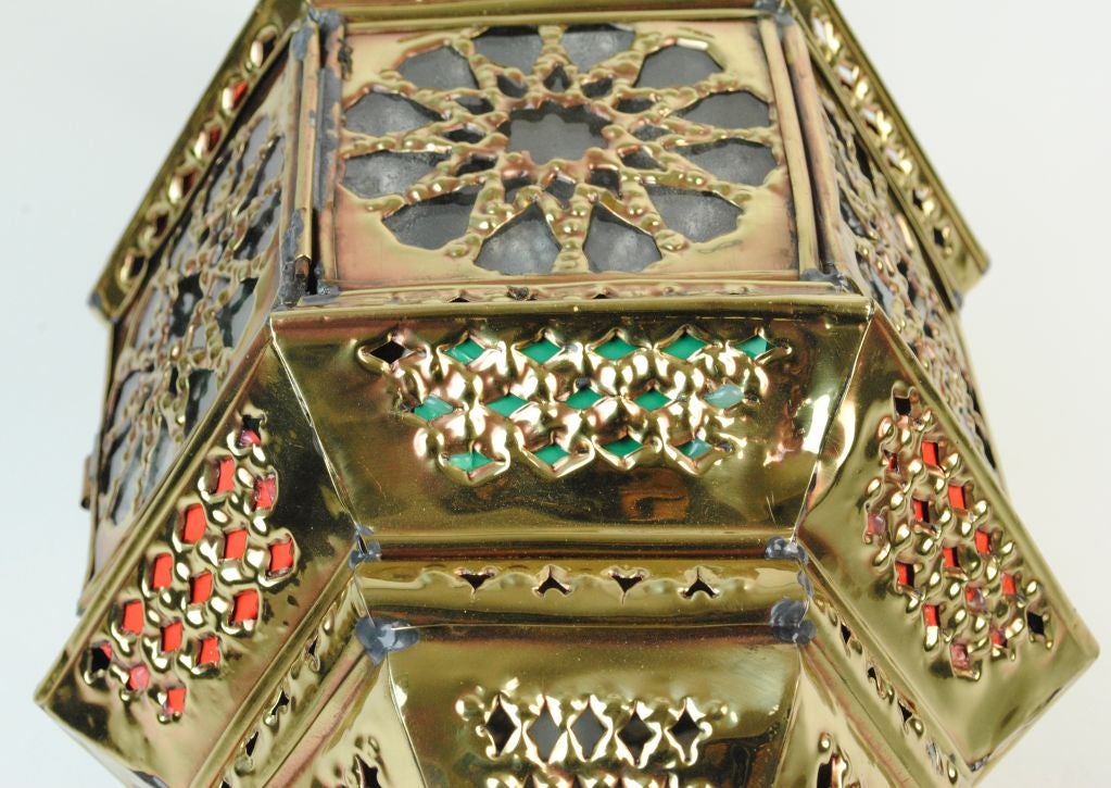 Moorish-Style Mosque Lamp For Sale 2