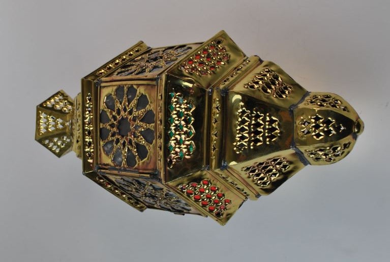 Moorish-Style Mosque Lamp For Sale 3