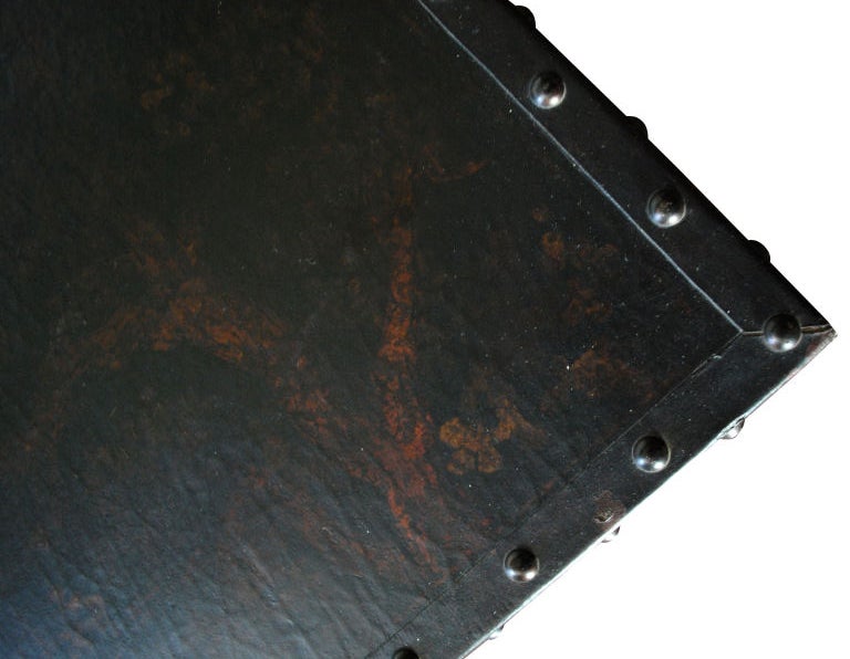 Unknown Japanese-Style Low Table or Altar Bench in Fish Leather Fabric For Sale