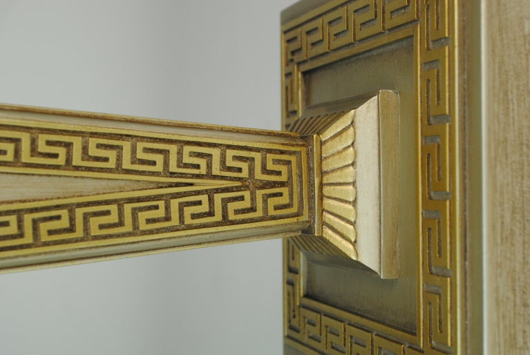 20th Century Pair of Versace Goldplated Table Lamps For Sale