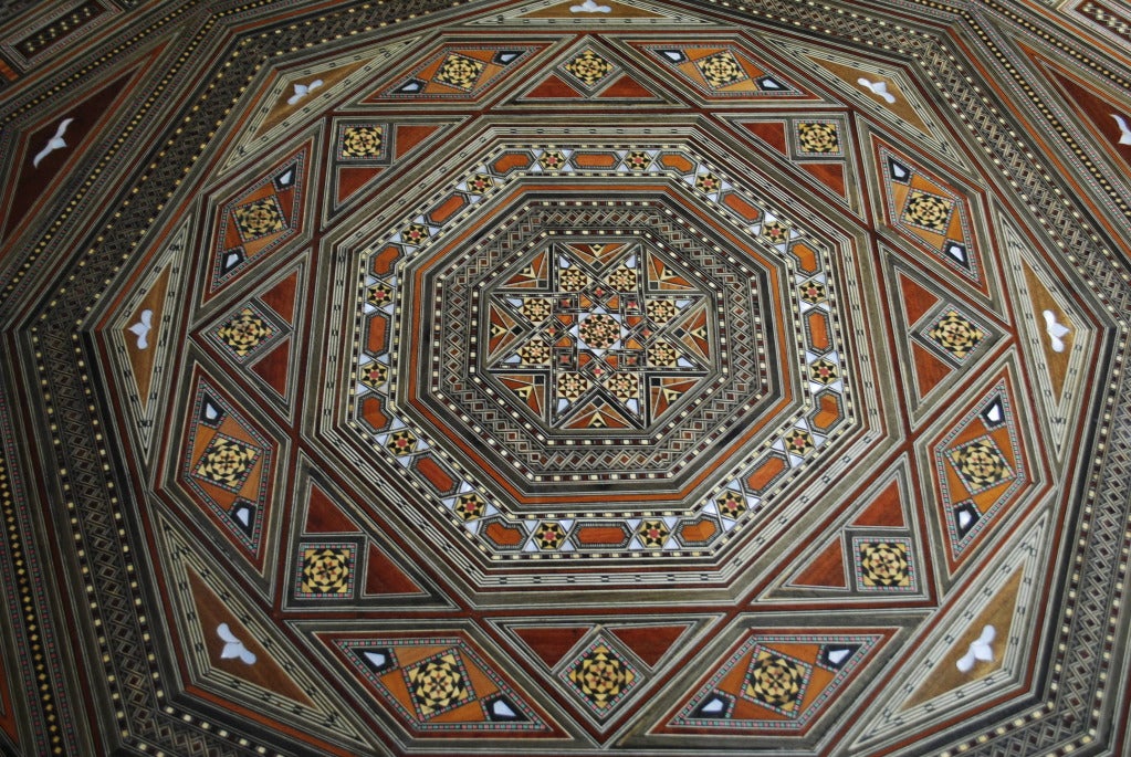 Syrian Octagonal-Shaped Moorish Style Cocktail Table For Sale