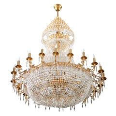 Vintage French Louis XVI-Style 45-Light Swarovski Crystal Chandelier
