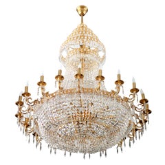 French Louis XVI-Style 45-Light Swarovski Crystal Chandelier