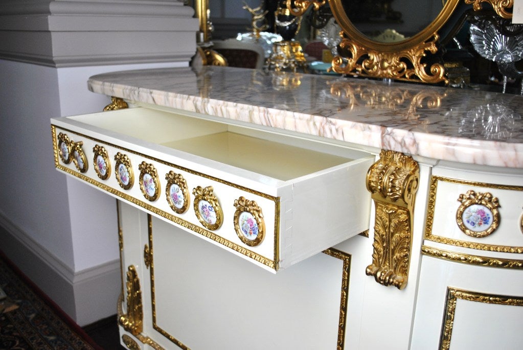 Spanish Dining Service Cabinet by Mariner In Excellent Condition For Sale In Blacksburg, VA
