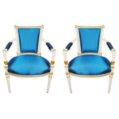 Pair of Louis XVI-Style Fauteuils