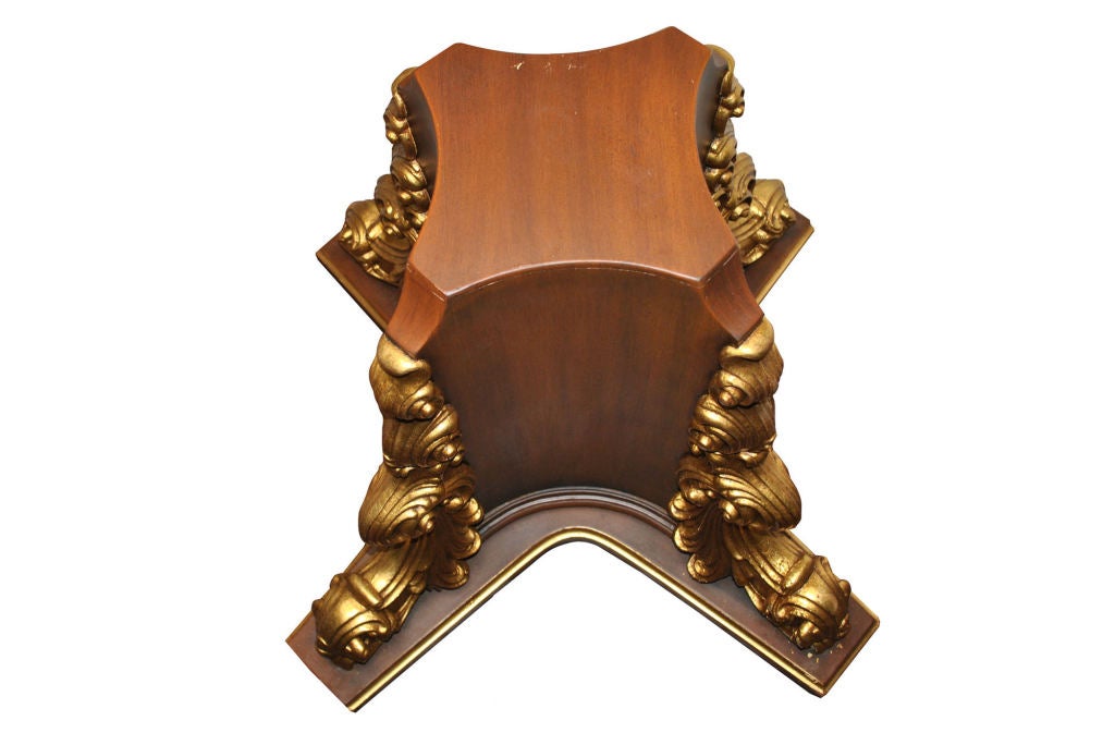 Parcel-Gilt Carved Rococo Display Pedestal