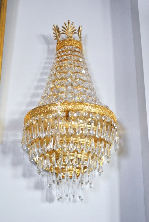 Pair of Bag-Form Wall Sconces