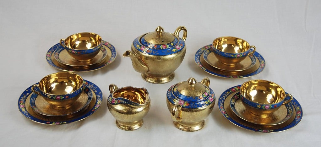 Fifteen-Piece Japanese Tea and Dessert Set