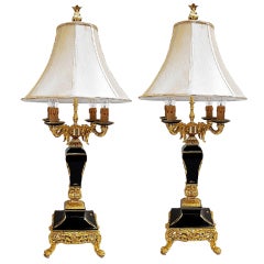 Italian Sevres-Style Table Lamps by A.C.F. Artistiche Ceramiche