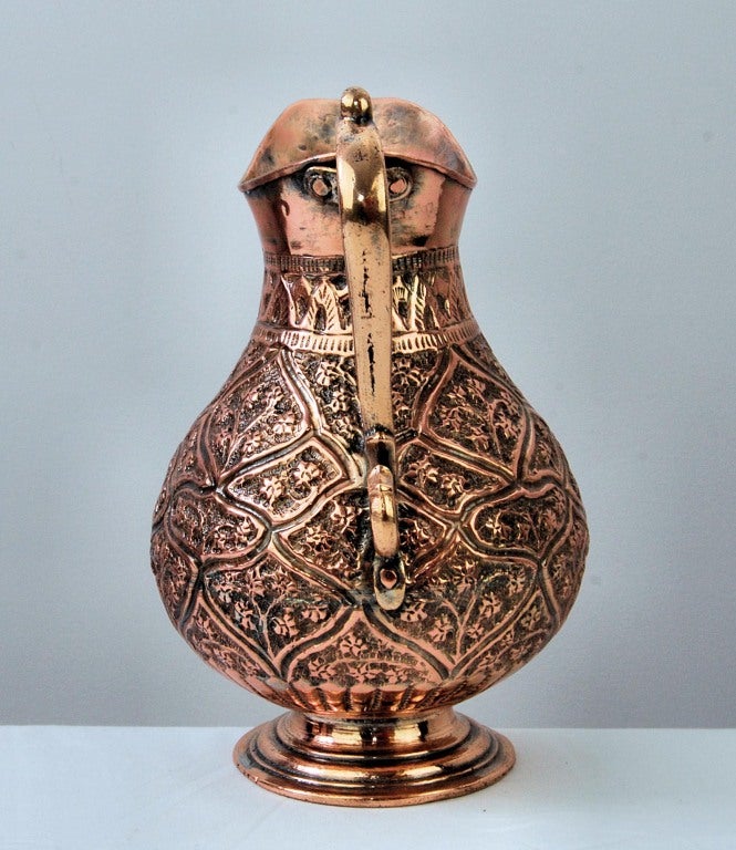 20th Century Persian Copper Pitcher