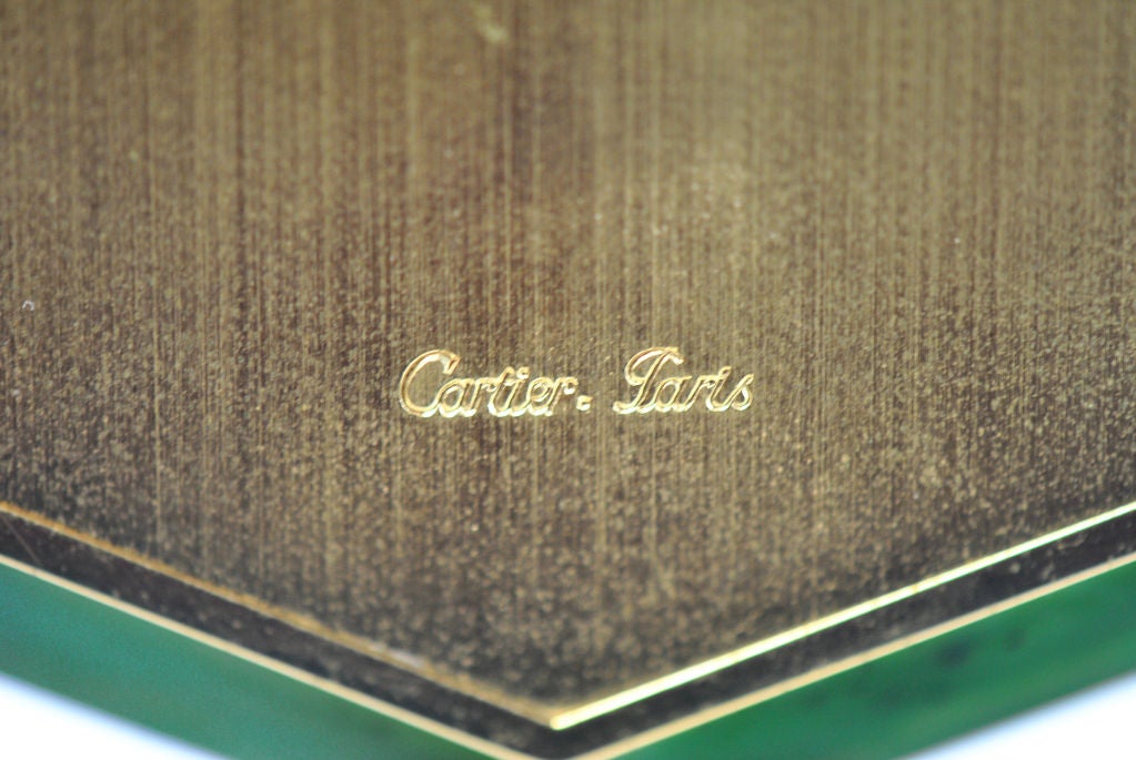 20th Century Cartier Desk Clock in the Art Deco Style For Sale