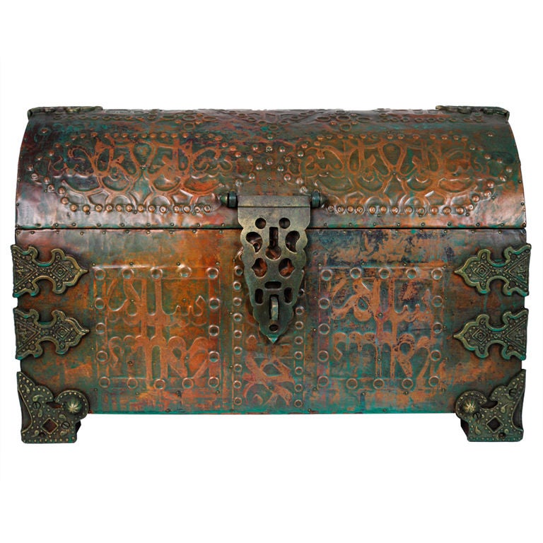 Persian RoundTop Chest For Sale at 1stDibs persian chest