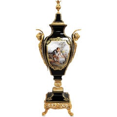 Italian Sevres-Style Covered Urn by A.C.F.