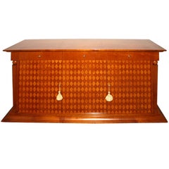 Parquetry Inlaid Art Deco-Style Sideboard