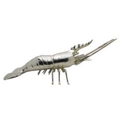 Silverplated Brass Prawn