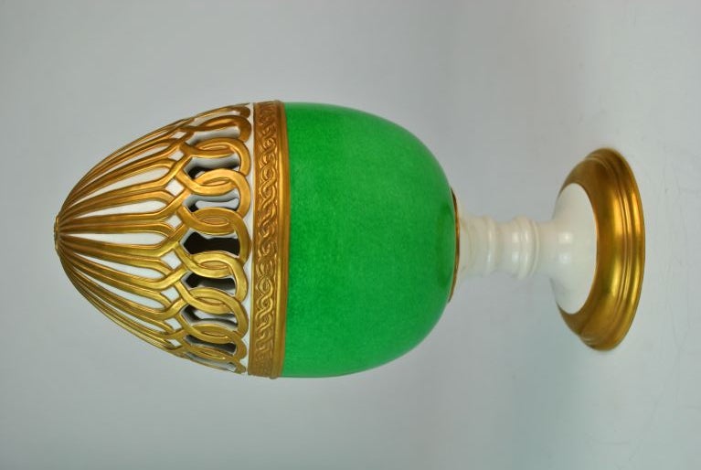 Italian Egg-Form Centerpiece by Ermete Agostinelli