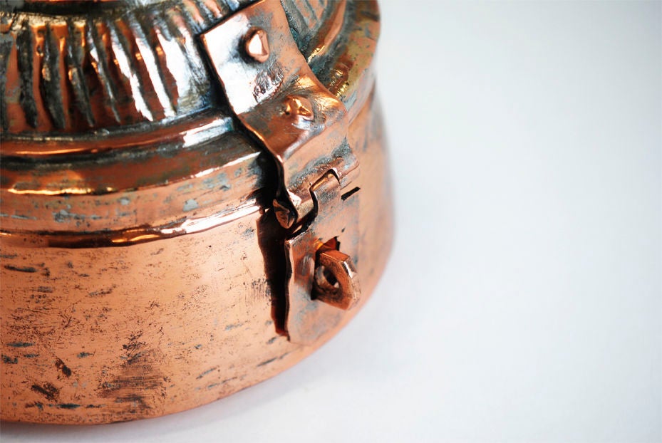 Antique Copper Frankincense Container