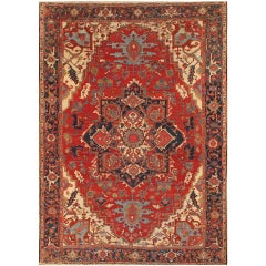 Antique Serapi Rug