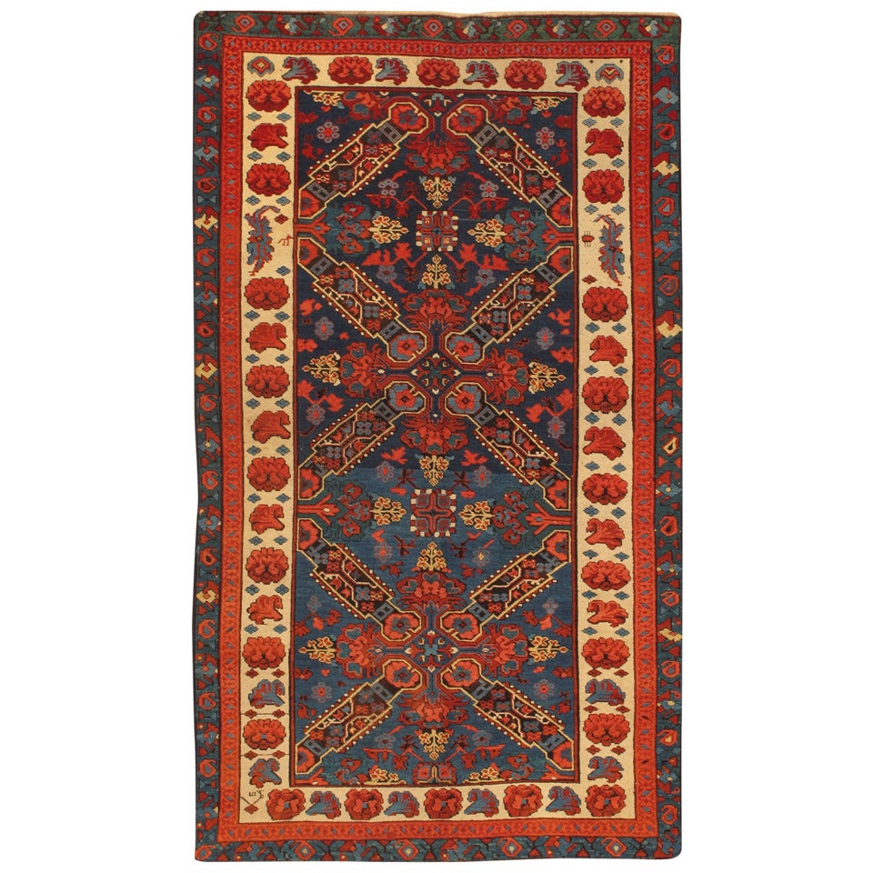 Simply Beautiful Antique Caucasian Rug For Sale at 1stdibs