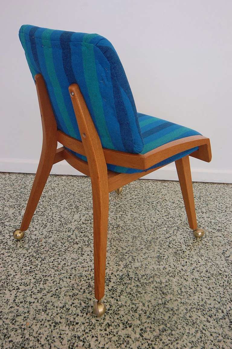Mid-Century Slipper Vanity Chair 1