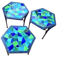 Mid-Century Mosaic Tables by Jon Matin