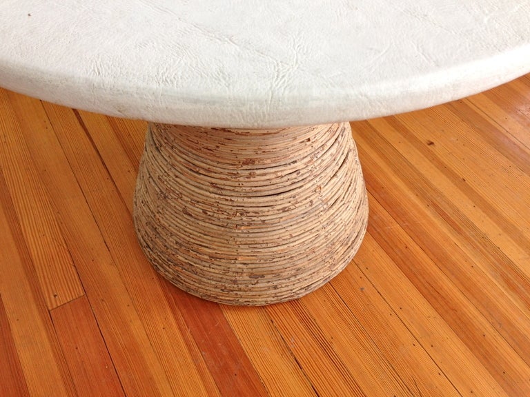 Branch and Leather Top Table