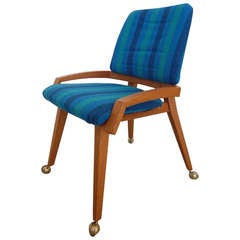 Mid-Century Slipper Vanity Chair