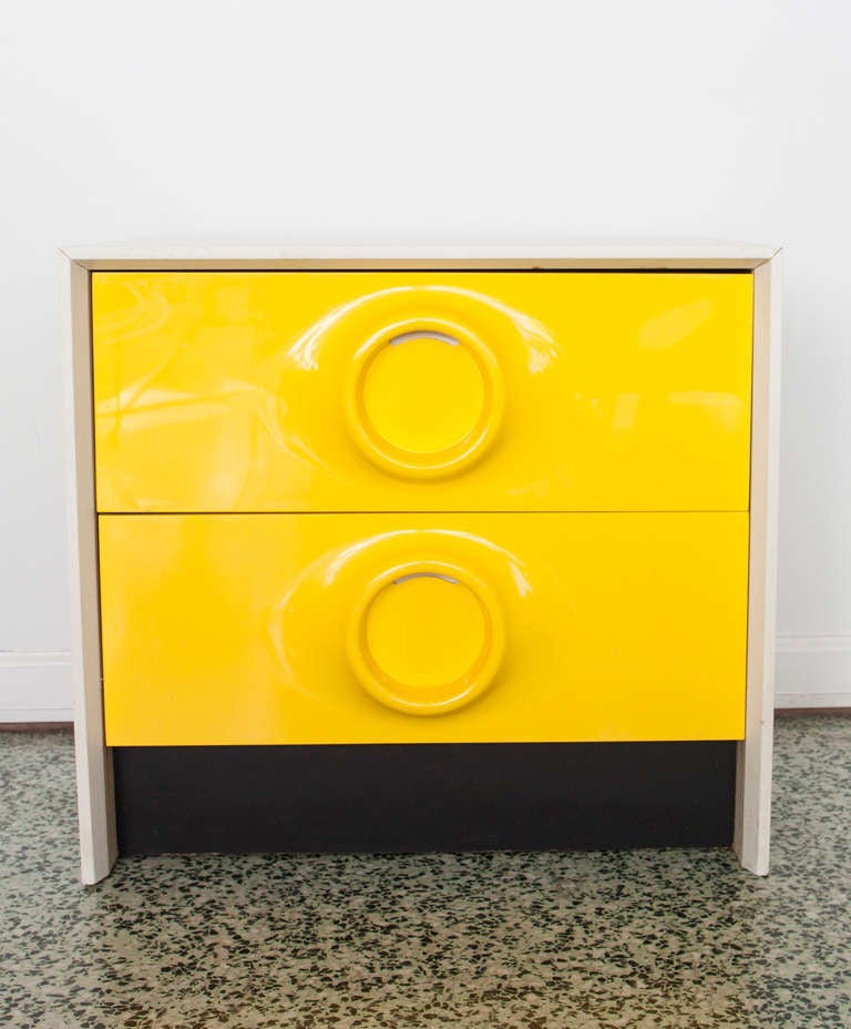 yellow end table