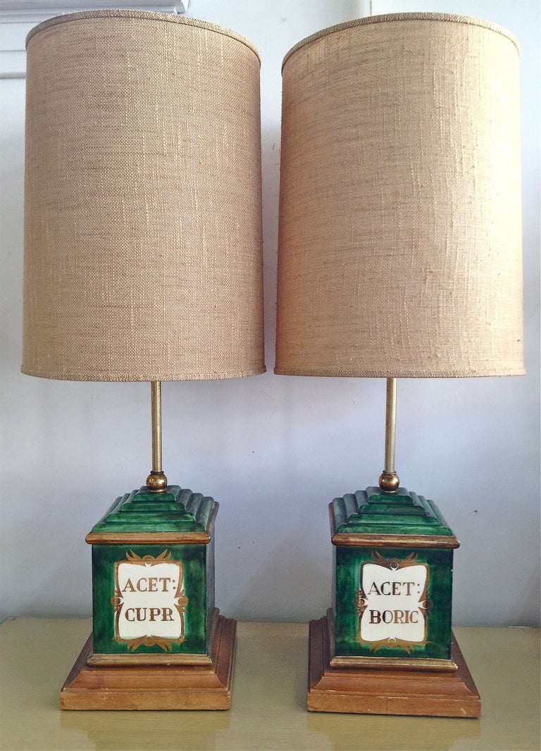 Large Ceramic Apothecary Lamps